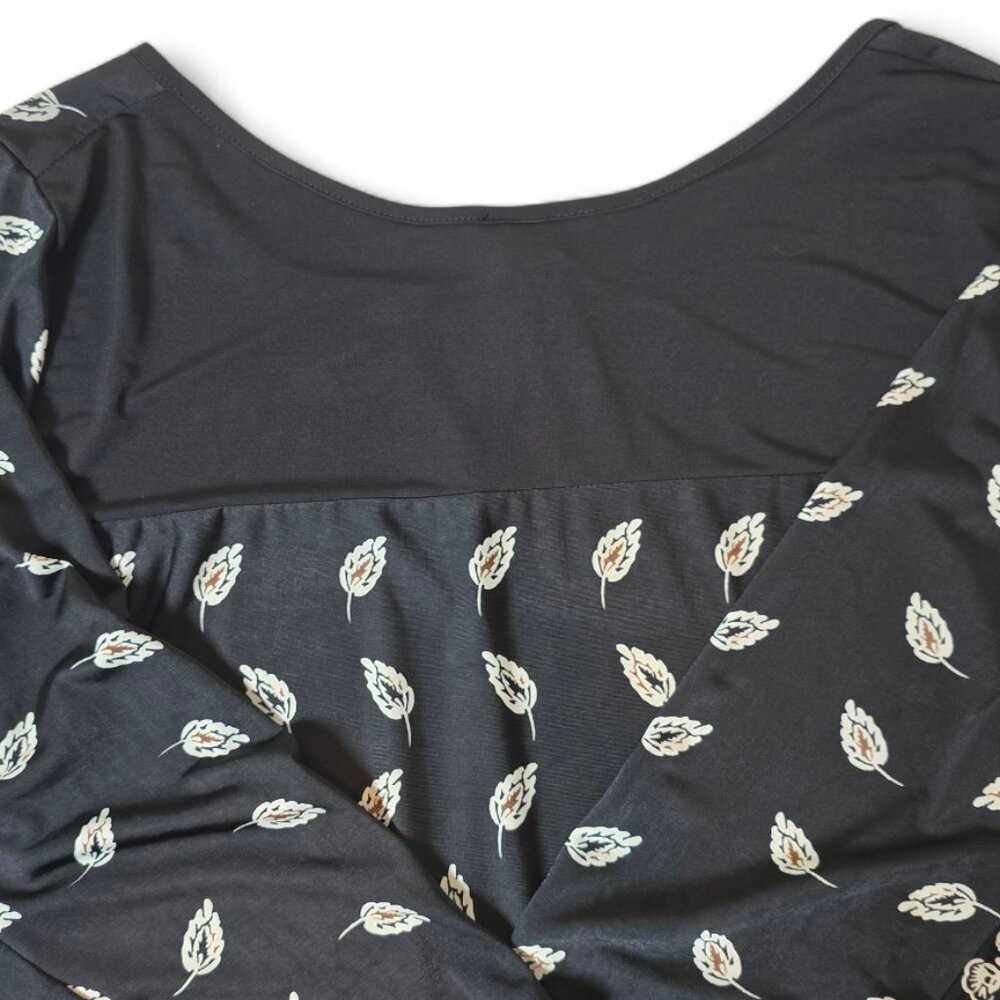 Lavish Black Bohemian Floral Tunic Top – Women's Size 1X - Picture 11 of 13